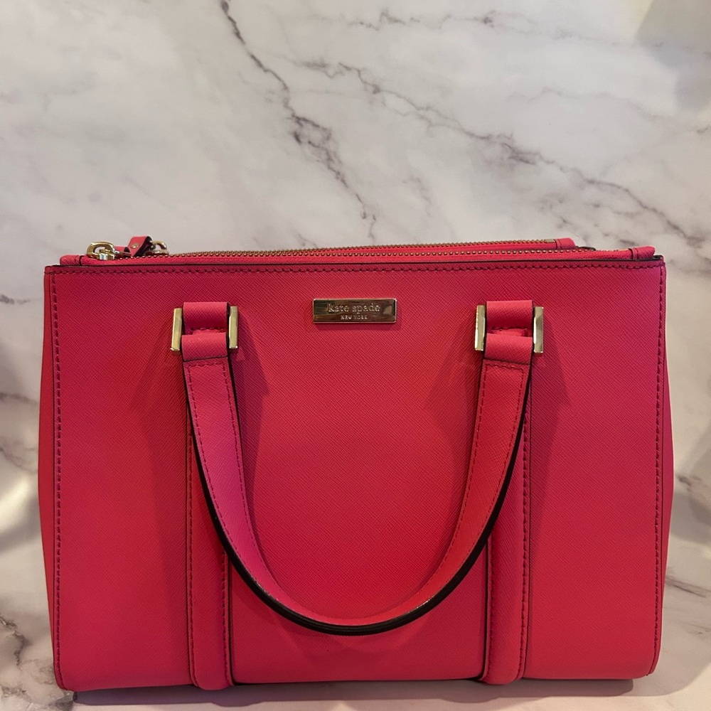 Kate Spade Vibrant Pink Satchel with strap